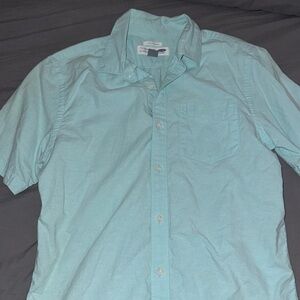 blue oxford short sleeve